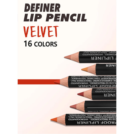 14-Color Nude Matte Lipstick Pencil - Long-Lasting Waterproof Lip Liner with High Pigment