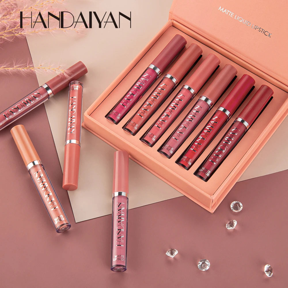 6Pcs Matte Liquid Lipstick Set - ChoppedShop