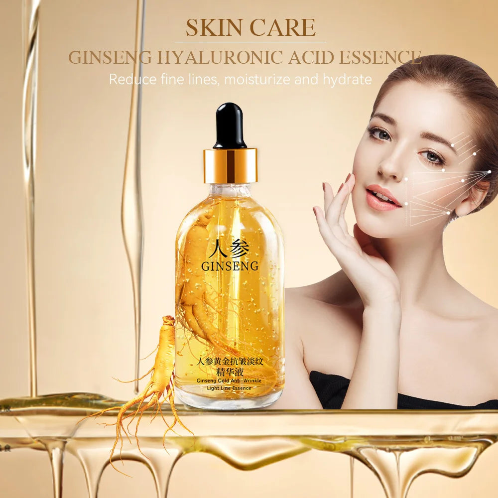 24k Gold Hyaluronic Acid Nicotinamide Face Serum Anti Aging Facial Lifting Collagen Essence 100ML - ChoppedShop