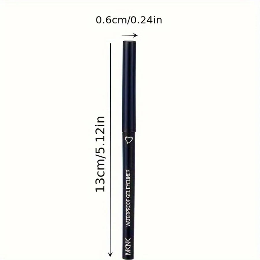 "2-in-1 Eyeliner & Lip Liner Gel Pencil: Waterproof, Long-Lasting, Available in 6 Colors"