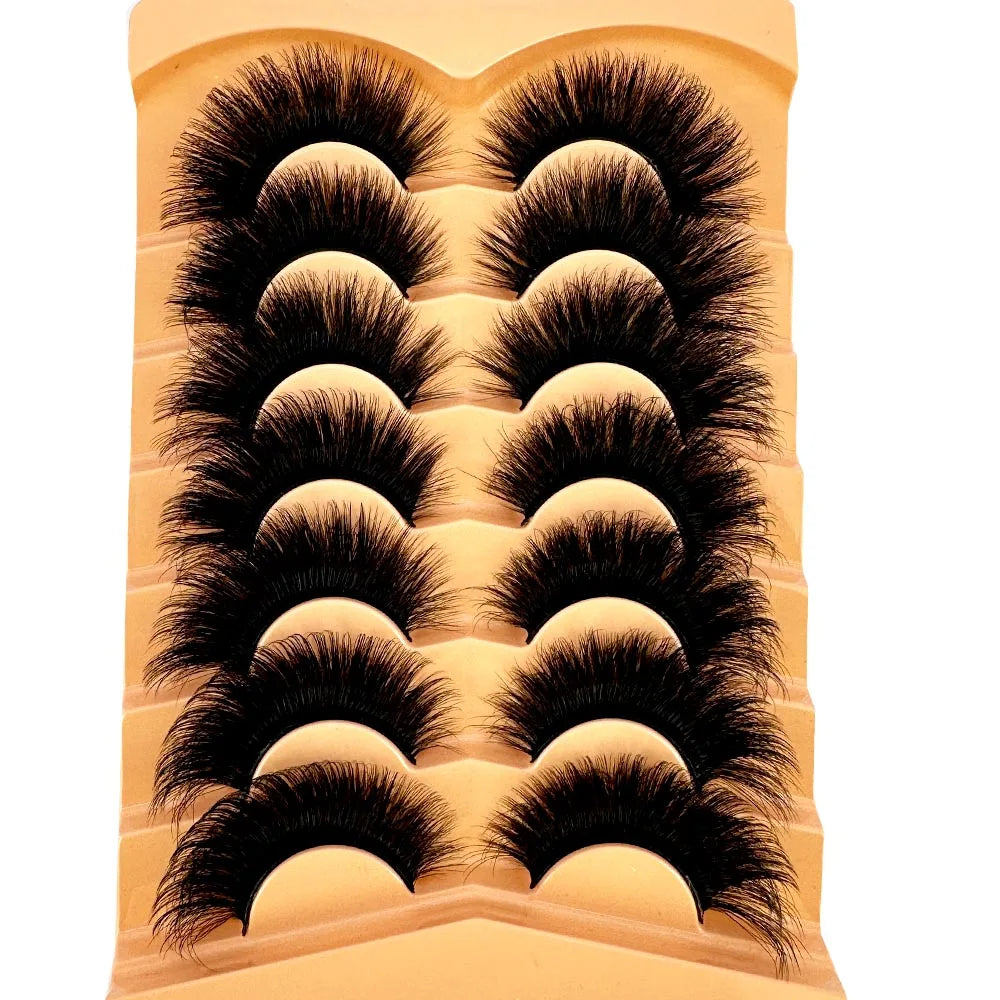 3D Faux Mink Eyelashes  7pairs - ChoppedShop