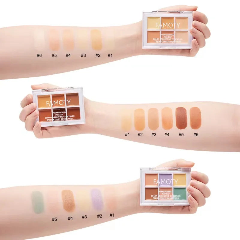 "Nine-Tone Concealer: Brightening for Acne, Dark Circles & Lasting Skin Tone Correction"