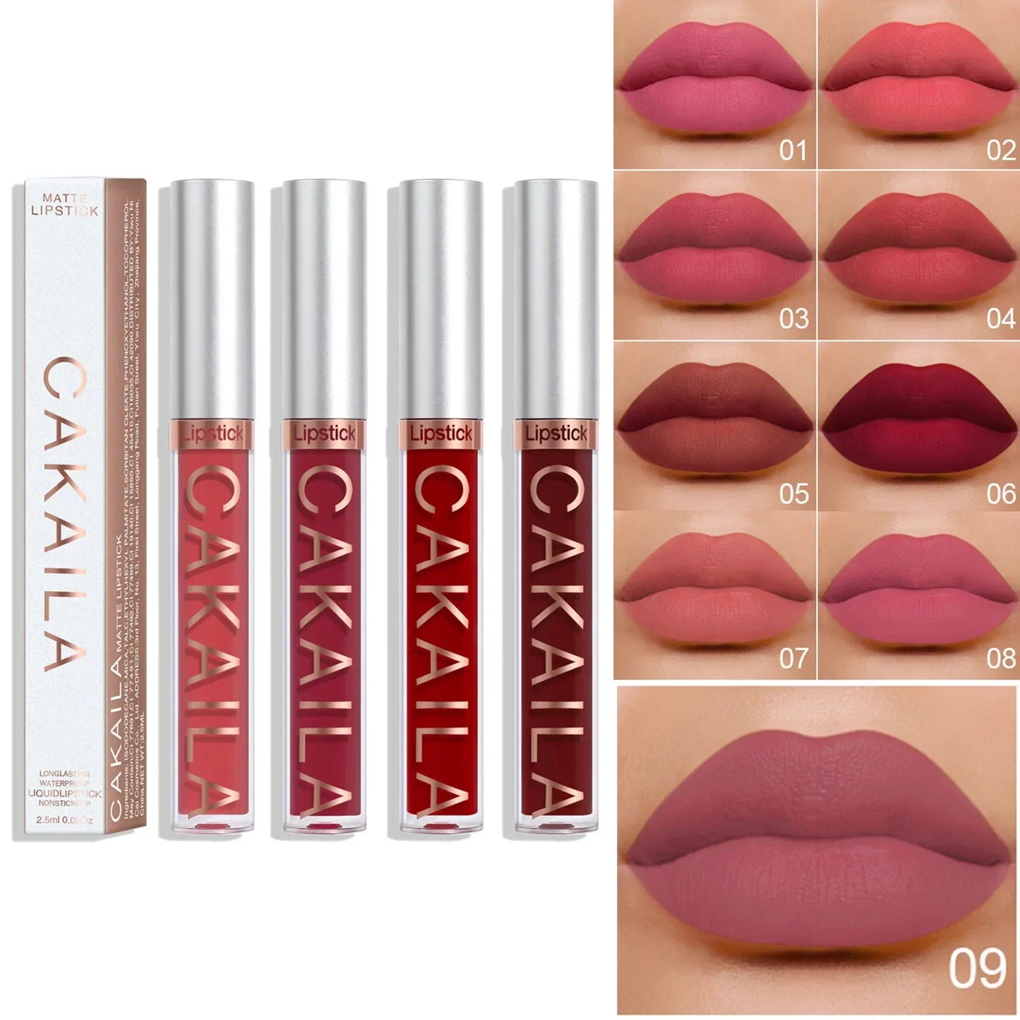 18 Colors Matte Lipgloss Liquid Lipstick Makeup Lip Color - ChoppedShop