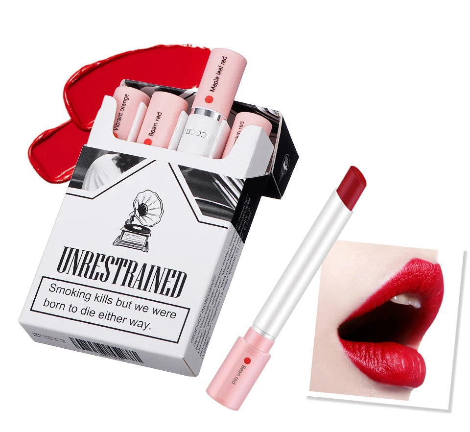 4 Colors Makeup Lipstick Cosmetics Lipstick Set Lip Tint Lip Gloss Waterproof - ChoppedShop