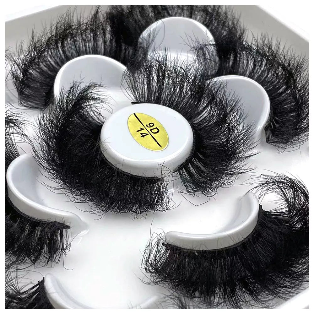 5 Pairs 25mm 3D Mink Eyelashes - ChoppedShop