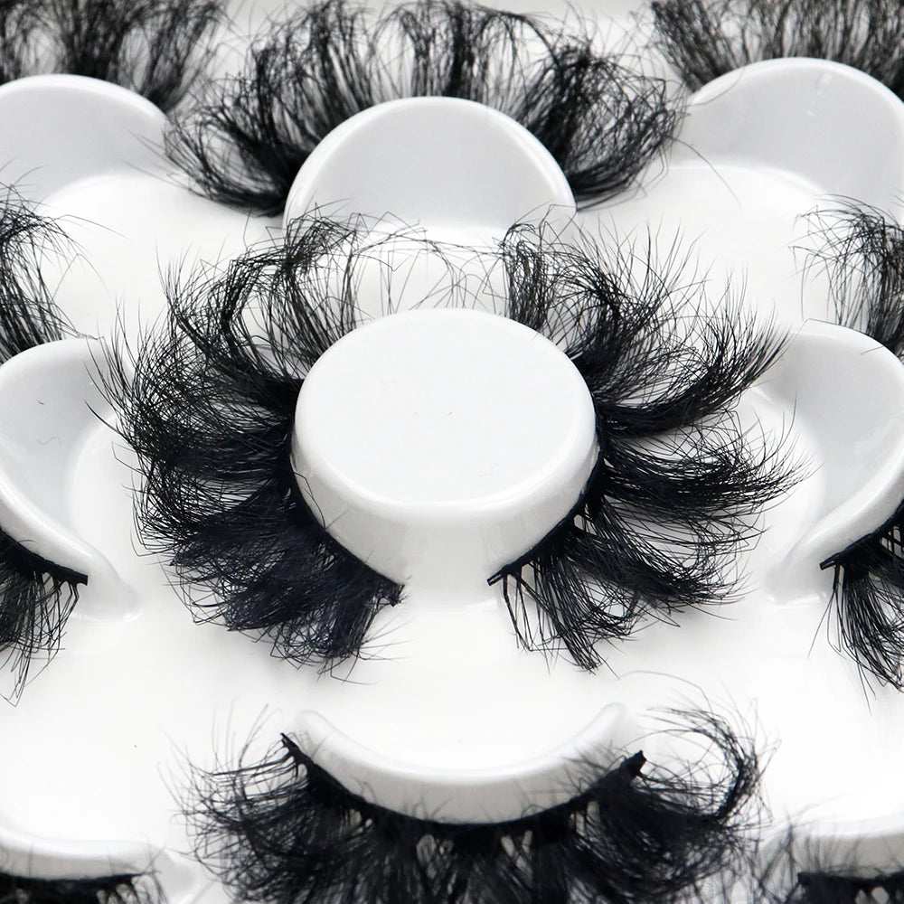 5 Pairs 25mm 3D Mink Eyelashes - ChoppedShop