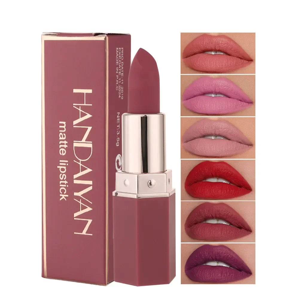 6 Colors Matte Lipstick Beauty Lip Gloss Balm - ChoppedShop