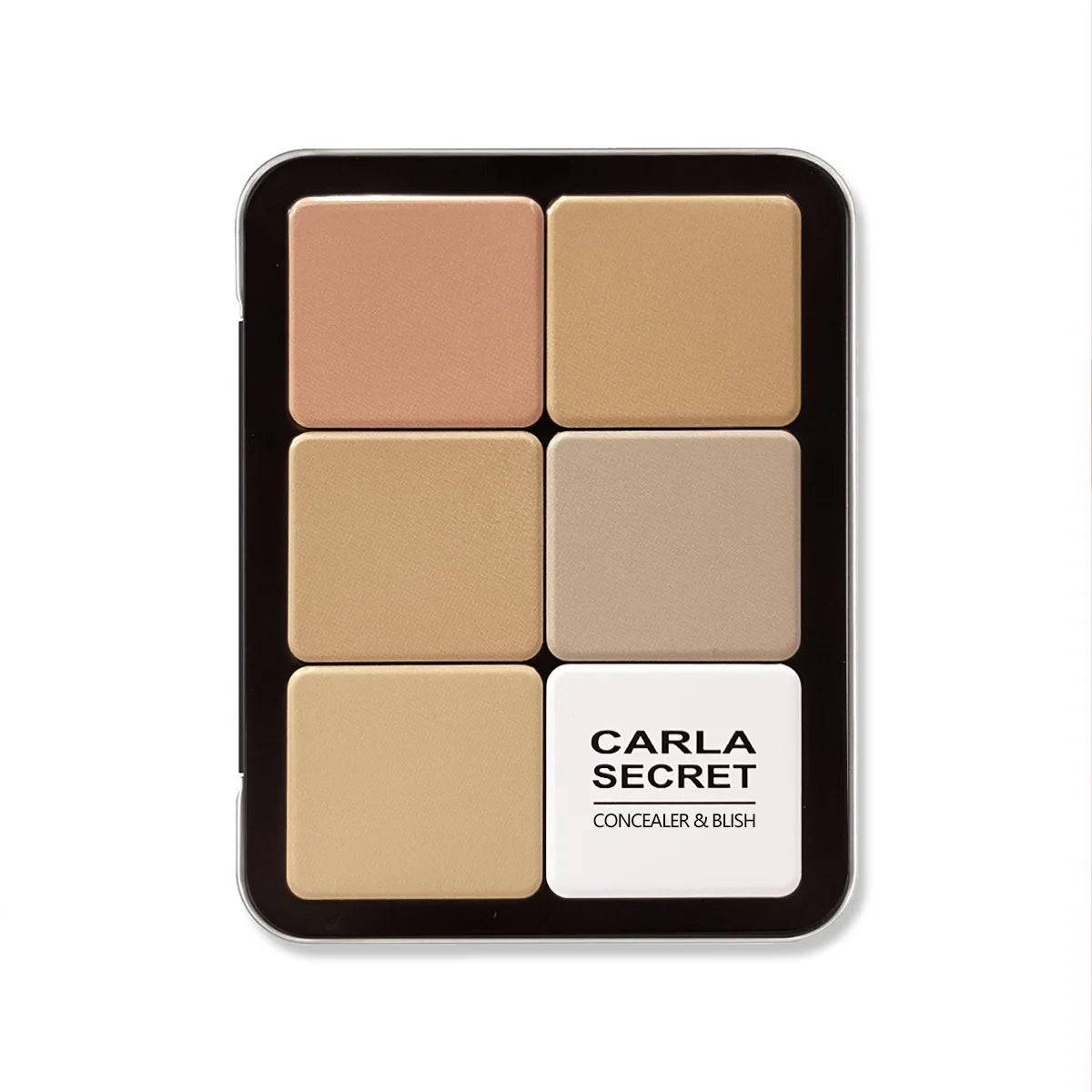 "12-Color All-in-One Concealer & Blush Palette: Matte Highlight & Contour Cream"