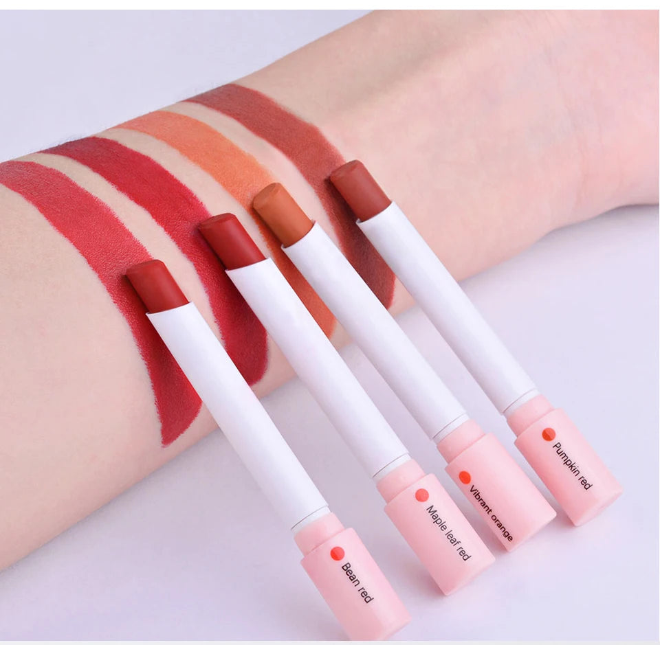 4 Colors Makeup Lipstick Cosmetics Lipstick Set Lip Tint Lip Gloss Waterproof - ChoppedShop