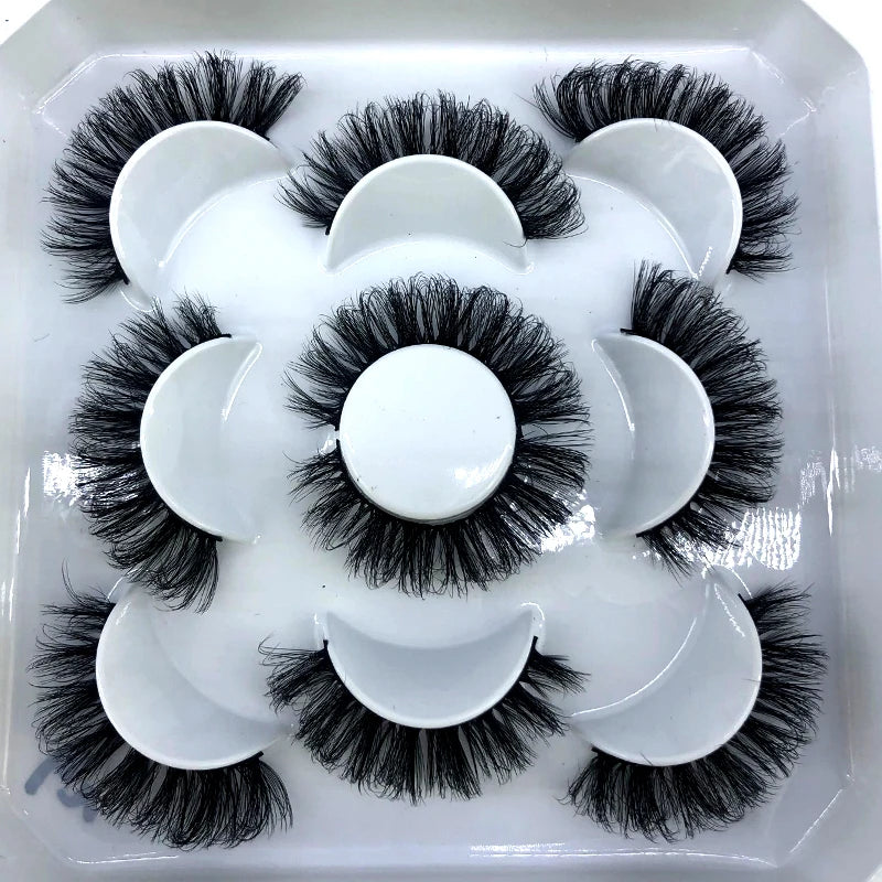 5Pairs 3D Mink Natural Eyelashes - ChoppedShop