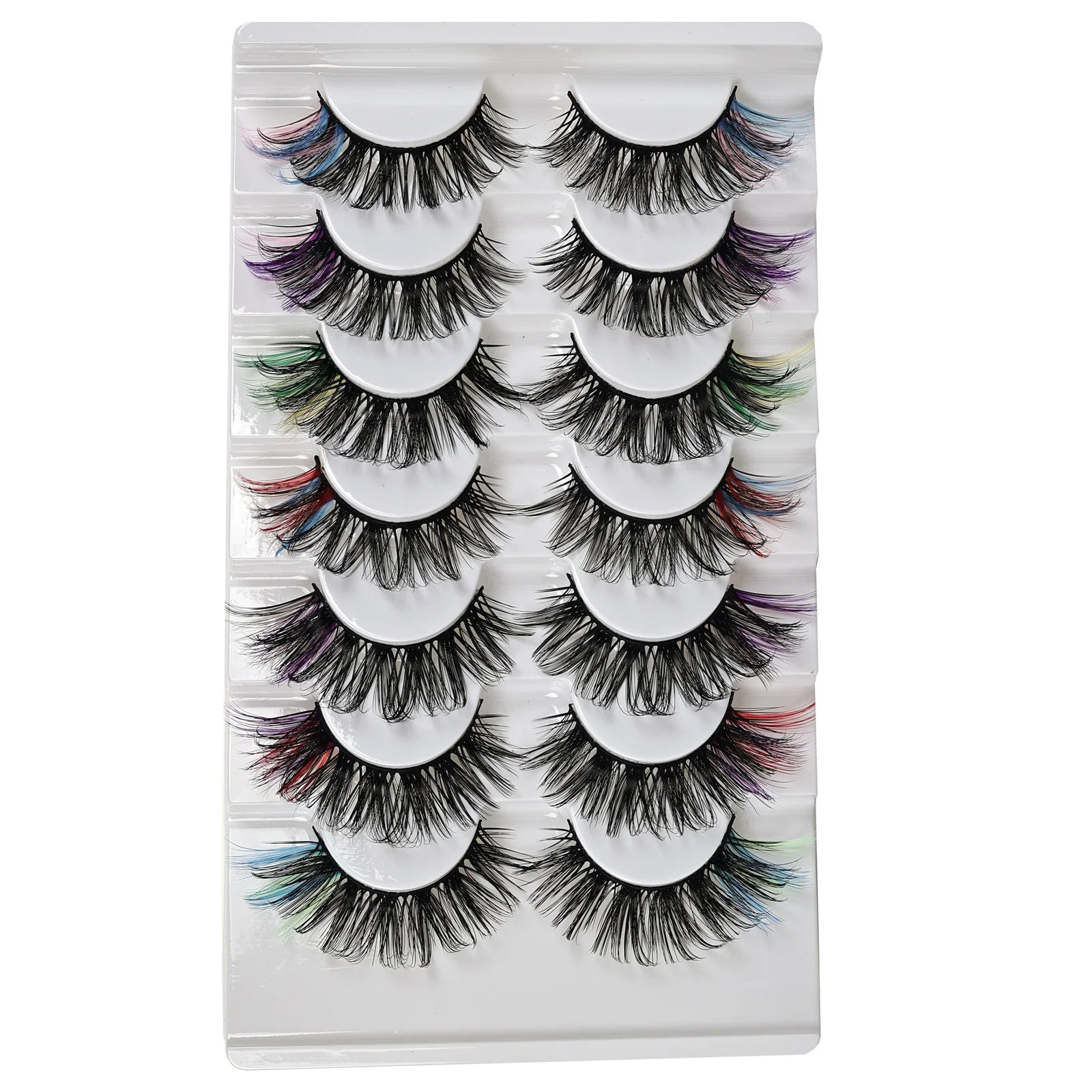 7pairs Faux Mink Fluffy Eyelashes Russian - ChoppedShop